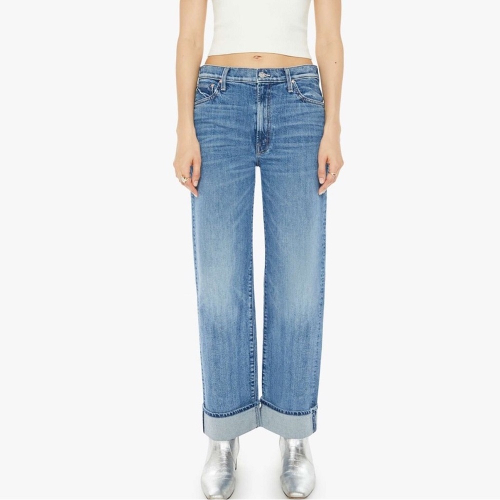 MOTHER Superior Denim the Dodger Flood Cuff Jeans size 26